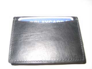 High Quality THIN Black Leather Credit Card Small Wallet. **