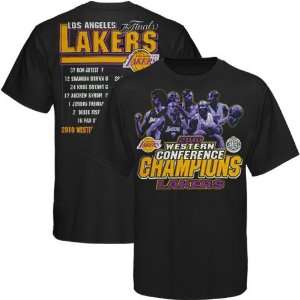  Majestic Los Angeles Lakers Black Worth The Work T shirt 