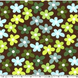  45 Wide Chocolate Lollipop Zotz Sours Green Fabric By 