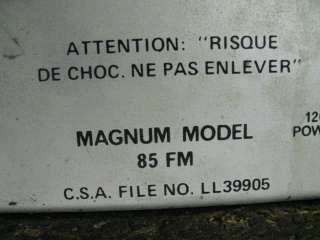 Magnum Dynalab Model 85 FM Signal Power Sleuth Antenna Amplifier Ham 