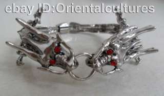 Tribal Exotic Chinese Handmade Miao Silver Bracelet  