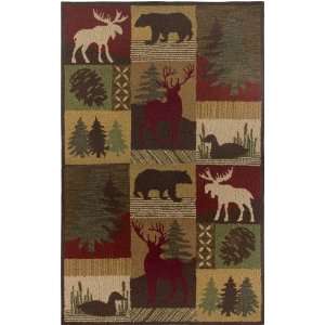   Home CT2062 Country 8 Feet by 10 Feet Area Rug, Brown