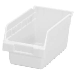Akro Mils 30090 ShelfMax Plastic Nesting Shelf Bin Box, 12 Inch Length 