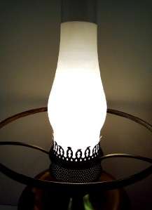   ART GLASS NATURES GRACE SERIES HP DEER COLONIAL LAMP #166/250  