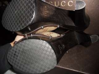   Guccissima Horsebit Platform Slides Clogs Sandals Shoes 36.5 / 6.5