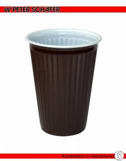 000 Thermobecher, Kaffeebecher Plastik 0,18l 180ml  