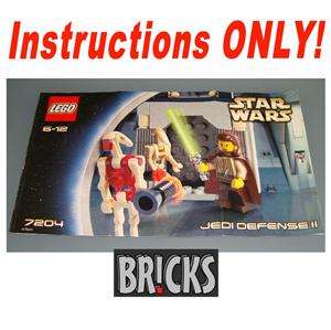INSTRUCTIONS ONLY Star Wars LEGO #7204 JEDI DEFENSE II  