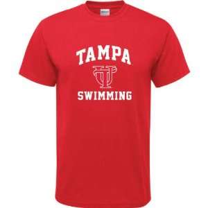 Tampa Spartans Red Youth Swimming Arch T Shirt Sports 