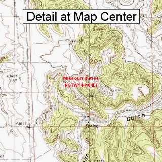   Map   Missouri Buttes, Wyoming (Folded/Waterproof)