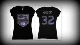 Womens LA Kings Playoffs Jonathan Quick or Dustin Brown Bling Sparkle 