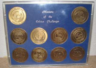MISSIONS OF THE ORBITER CHALLENGER SERIES COIN SET  