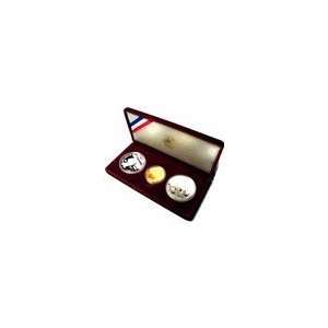   Olympic Proof Three Piece Commemorative Coin Sets 