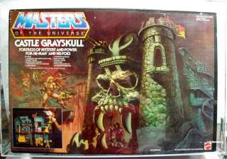 He Man MOTU Masters Mattel Castle Grayskull MISB AFA 80  