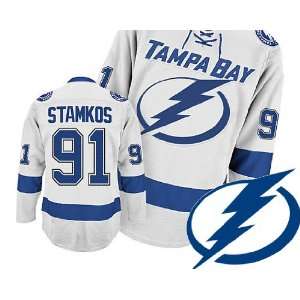  Bay Lightning Authentic NHL Jerseys Steven Stamkos AWAY White Hockey 