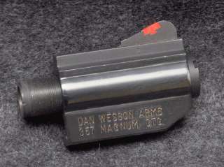 Dan Wesson 357 Mag 2 1/2 Solid Rib Blued Barrel w/Shroud, Nut, Sight 