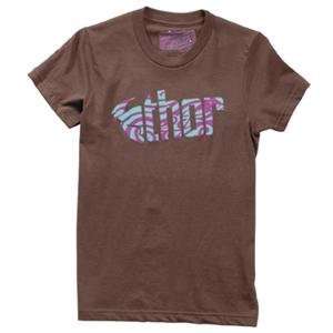    Thor Motocross Womens Pit T Shirt   Small/Brown Automotive