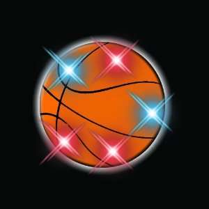 Basketball Flashing Blinking Light Up Body Lights Pins (25 Pack 
