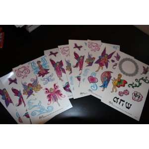  Eight Sheets of Fairies Temporary Tattoos 