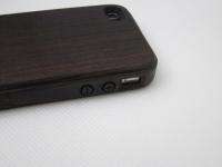   Real Genuine Black Walnut Wood Wooden Case for iPhone 4 4S iw5  