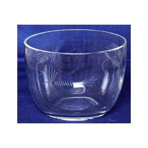   Fly Small Glass Salad Bowl 3 1/2H 4 3/4D Set of Two