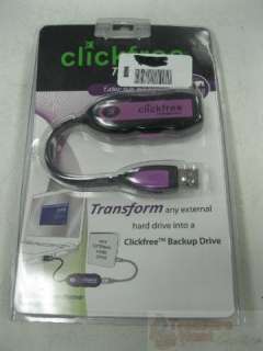Clickfree Automatic Backup Hard Drive Transformer USB 2.0 Cable CAB101 