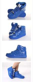 Men High Top Sneakers Shoes Trainer Blue US 7~10  