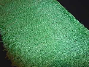 12 long Chainette fringe Lime Green Price per 1/2 yard  