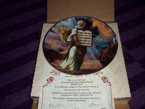 MOSES AND THE TEN COMMANDMENTS COLLECTOR PLATE  