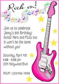 Perfect for Rock Star, Guitar Hero, or any Music Theme Birthday Party.