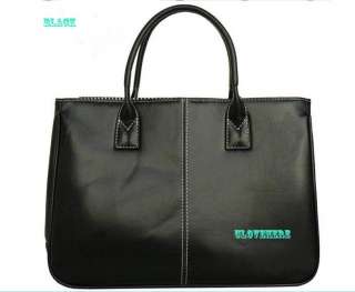 New fashion OL Korea Simple Handbag Tote baguette Clutch Purse PU 