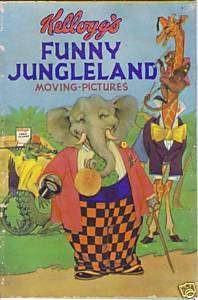 1932 Kelloggs FUNNY JUNGLELAND Moving Pictures Folder  