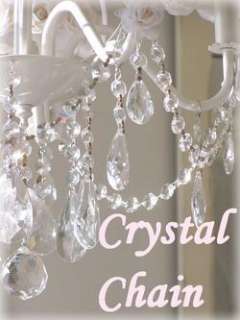 SPARKLY* CRYSTAL CHAIN~Silver Pins~ Chandelier, Prisms  