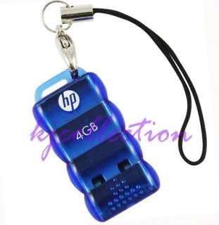 HP 4GB 4G USB Flash Pen Drive Mini Nano Tiny Disk BLUE v112b  