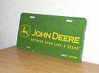 John Deere License Plate  Nothing Runs Like A Deere  New