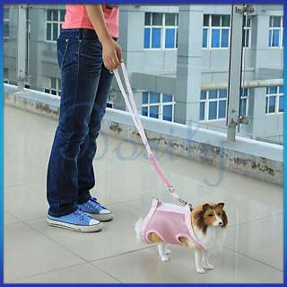 in 1 Multi function Pet Dog Coat Apparel Clothes Leash Harness 
