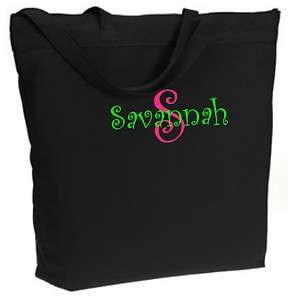 Personalized Monogrammed Beach Bags and Tote Bridesmaid Gift Bridal 