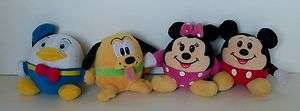   Mickey Minnie Pluto Donald Duck Round Soft Ball Plush Toy 3  