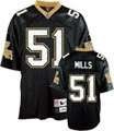 Sam Mills Black Reebok NFL Premier 1987 Throwback New Orleans Saints 