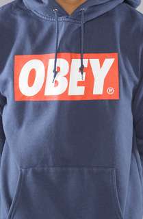 Obey The Box Hoody in Dark Denim  Karmaloop   Global Concrete 