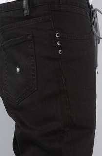 KR3W The K Slim Fit Signature Jim Greco Jeans in Black Dice Wash 