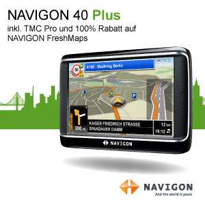 NAVIGON 40 Plus Navigationssystem (10,9 cm (4,3) Display, Europa 43 