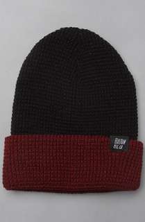 Brixton The Duncan Beanie in Black Burgundy  Karmaloop   Global 