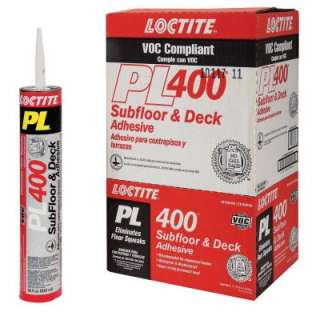 Loctite PL 400 28 fl. oz. Subfloor and Deck Construction Adhesive (12 