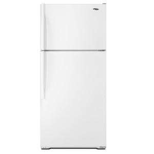 Amana 14.4 cu. ft. Top Freezer Refrigerator in White A4TXNWFWW at The 