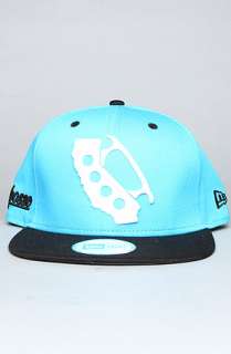 DTA The Caliknuckle Snapback Cap in Blue Black White  Karmaloop 