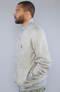 Crooks and Castles The Crks Co Workers Stadium Jacket in Oatmeal 