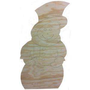   Snowman Plywood Cut Out Yard Art (2 per box) 1506010 
