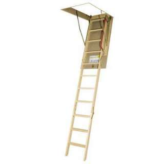 54 in. x 25 in. 10 ft. 1 in. Wood Attic Ladder 250 lb. Load Capacity 