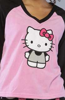 Hello Kitty Intimates The Simple Delight PJ in Black and Light Pink 