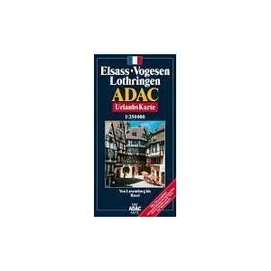 ADAC Karte, Elsass, Vogesen, Lothringen Von Luxemburg bis Basel 